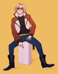 Banri Settsu (A3!) - in Mammon's Outfit