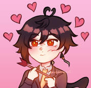 Zhongli + Kaeya in BubbLine outfits Zhongli + Kaeya in BubbLine outfits
